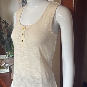 NWT jones NY size small cotton Women's Cream Sleeveless Top